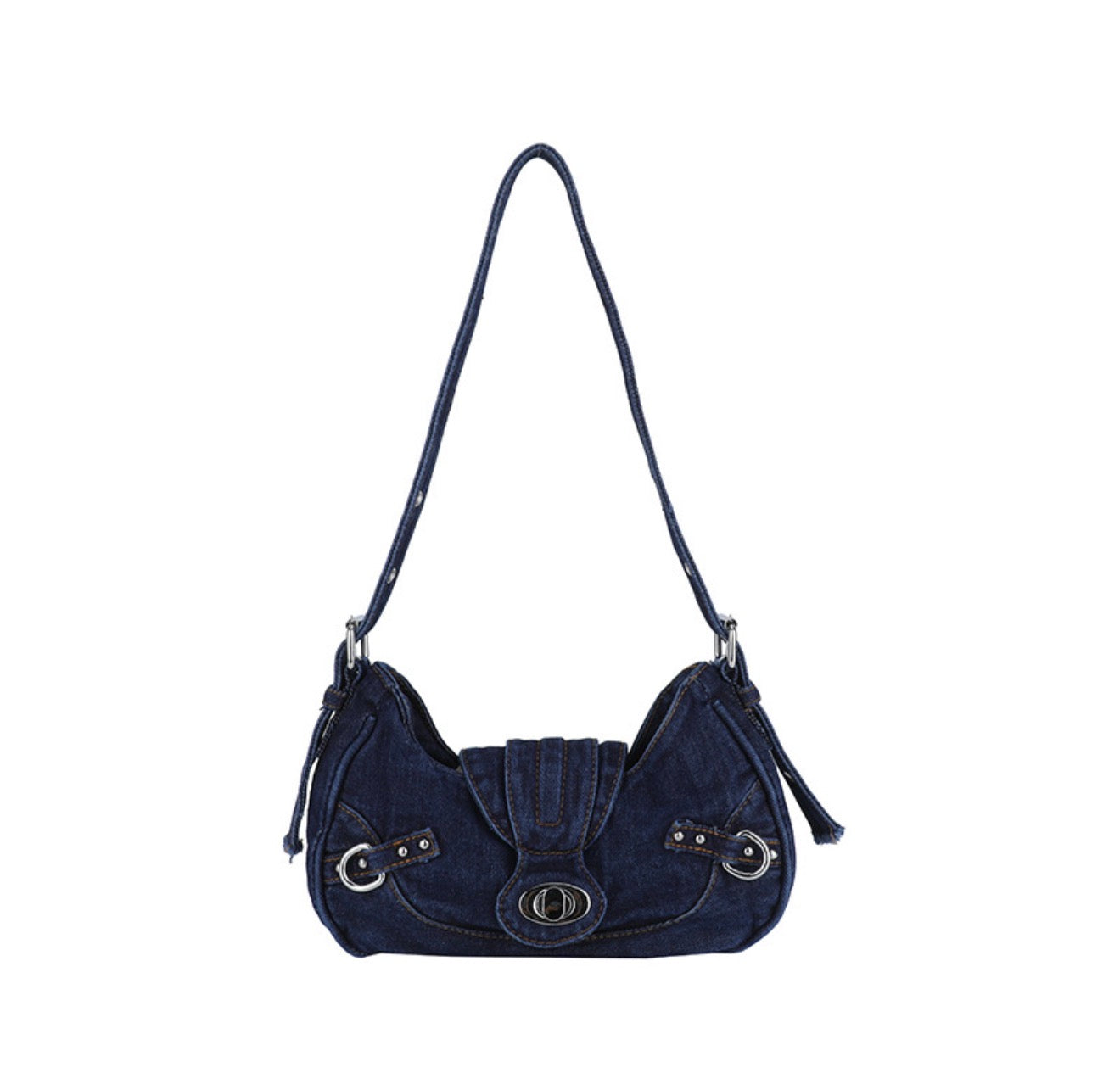 SMALL DARK DENIM BAG