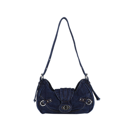 SMALL DARK DENIM BAG